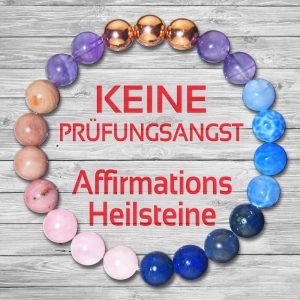 Keine Prüfungsangst Heilstein Affirmation Armband Keine Prüfungsangst Heilstein Affirmation Armband