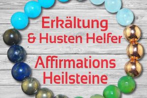 "Erkältung & Husten-Helfer" Heilstein-Affirmation-Armband